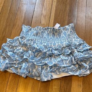 H&M Blue Ruffled Women's Skirt